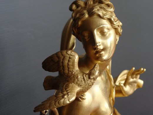 галерея винтажных часов предметов декора и интерьера ампир из золоченой бронзы