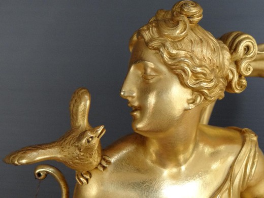 галерея старинных часов предметов декора и интерьера ампир из золоченой бронзы
