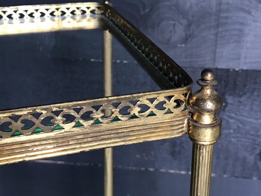 антикварная консоль, антикварная консоль из латуни, предметы мебели из латуни, ХХ век