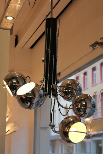 галерея винтажного света из хромированного металла