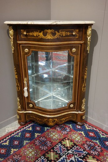 antique corner cabinets in the style of Louis XV