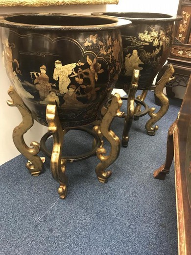 antique furniture in oriental style
