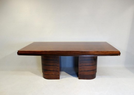 antique table, aantique furniture, Art Deco table, Art Deco furniture, extendable dining table, ebony table