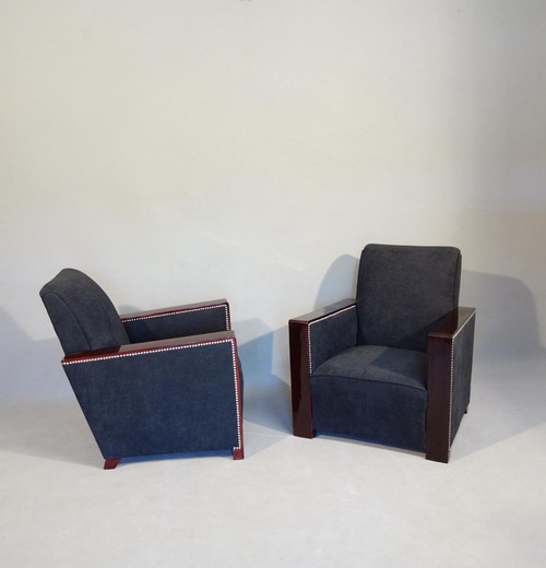 antique armchairs, antique furniture, an Art Deco chair, Art Deco furniture