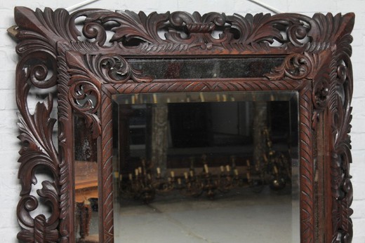 антикварное зеркало, старинное зеркало, зеркало с резной рамой