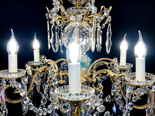 antique chandelier, chandelier in the style of the Louis, chandelier crystal, Baccarat