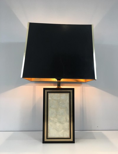 antique lamp, art deco lamp, floor lamp, large lamp, lamp with inlay