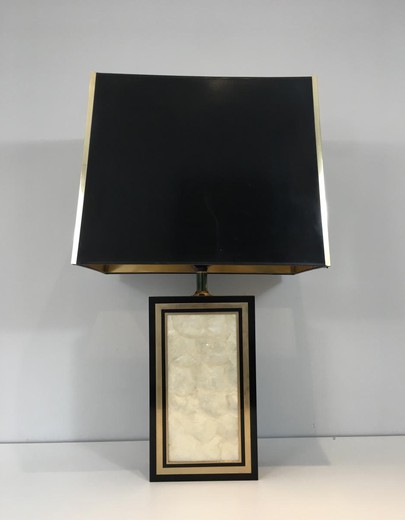 antique lamp, art deco lamp, floor lamp, large lamp, lamp with inlay