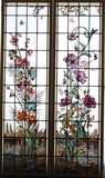 Paired stained glass windows