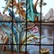 Paired stained glass windows