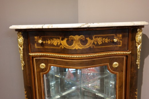 antique paired corner cabinets in the Rococo style