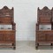 Antique pair renaissance armchairs