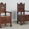 Antique pair renaissance armchairs