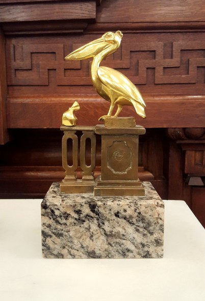 antique sculpture pelican