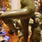 Большая антикварная скульптура «Танец с сатирами»