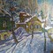 Картина «Деревня зимой»