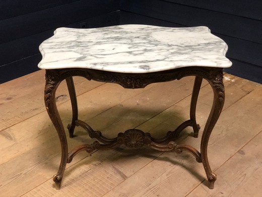 антикварный стол, старинный дубовый стол, антикварная мебель, старинная дубовая мебель, антикварный стол в стиле Людовика XV, старинная мебель в стиле Людовика XV, антикварный стол с мрамором, старинный стол с мраморной столешницей, магазин антикварной ме