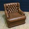 Vintage pair of Chesterfield armchairs