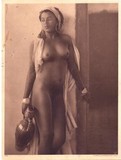 Antique engraving “Nude"