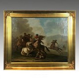 Antique picture "Scene of Battle"