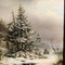 Antique winter landscape painting