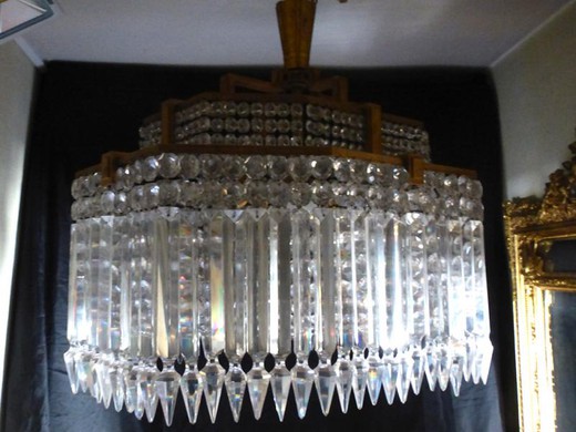 Antique baccarat chandelier art-deco