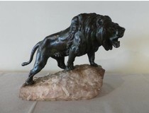 Antique lion sculpture