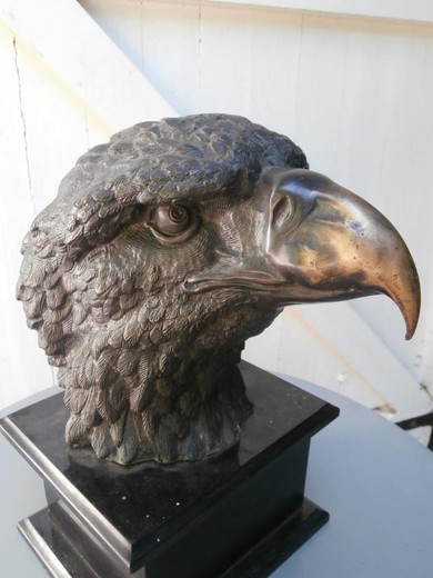 Antique sculpture "Eagle head"