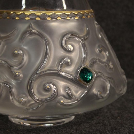 Antique French crystal vase