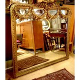 Antique Barocco style gilt mirror