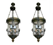 Pair of antique lamps