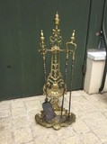 Antique fireplace set