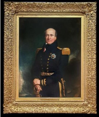 Антикварный портерт «Вице-адмирала сэра Джона Чемберса Уайта»