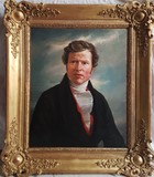 Antique portrait of a young man