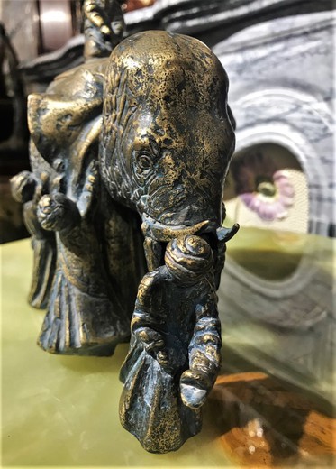 Sculptural composition "The Blind and the Elephant"