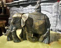 Sculptural composition "The Blind and the Elephant"