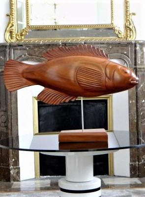 Винтажная скульптура «Рыба»