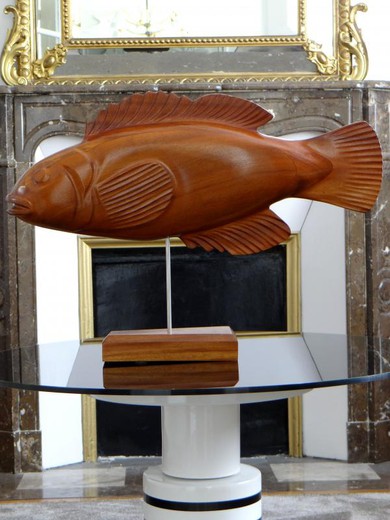 Винтажная скульптура «Рыба»