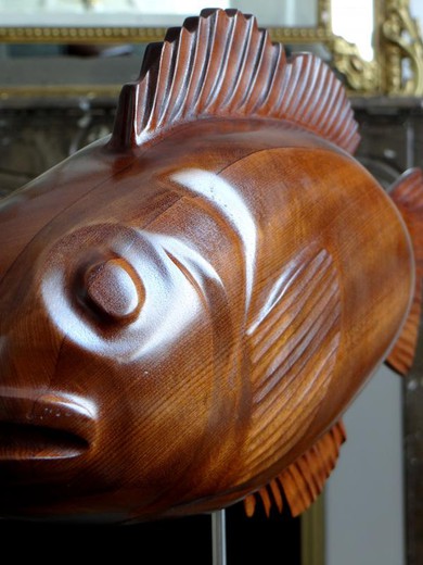 Vintage sculpture "Fish"