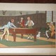Antique painting a billiard scene