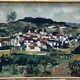 Antique painting "Village in Provence"
