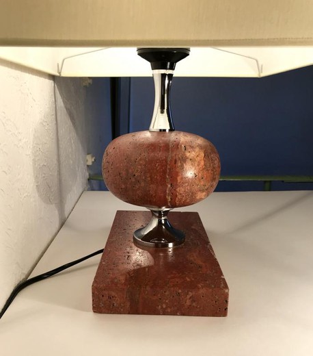 Antique philippe barbier table lamp