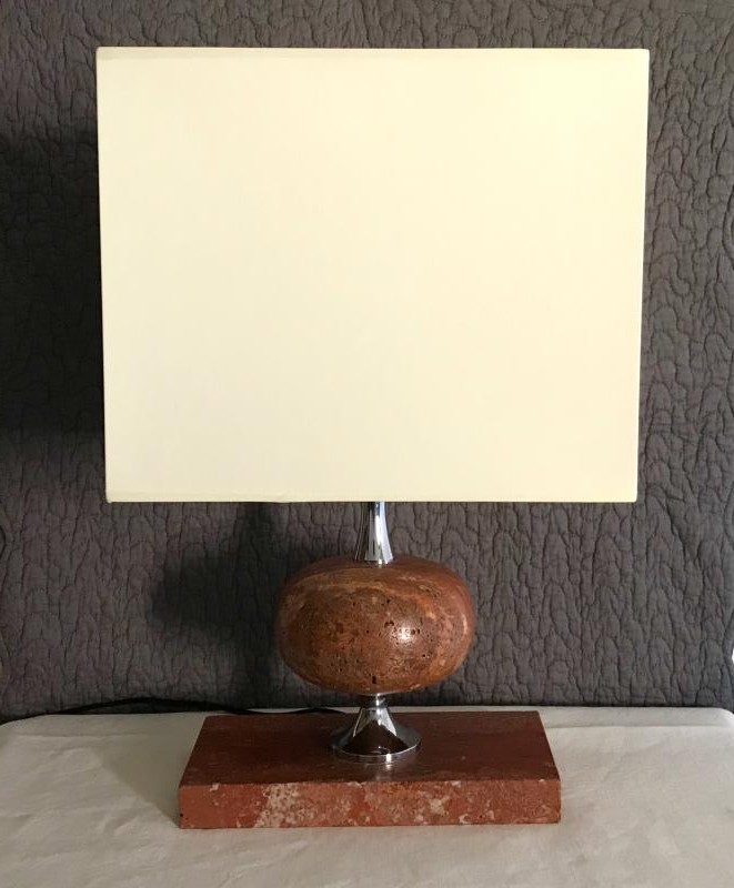 Antique philippe barbier table lamp