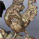Антикварная скульптурная композиция «Петух и индюк»