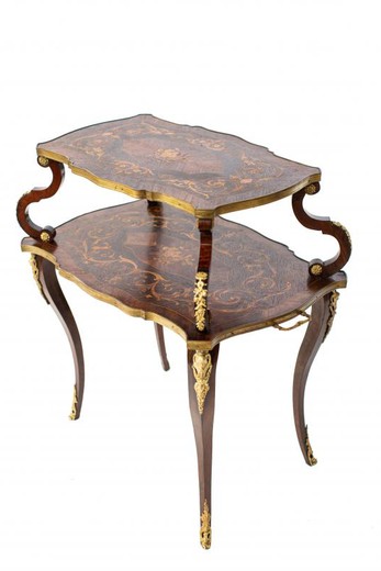 Антикварный чайный столик в стиле Людовика XV