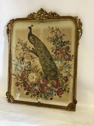 Antique tapestry "Peacock"
