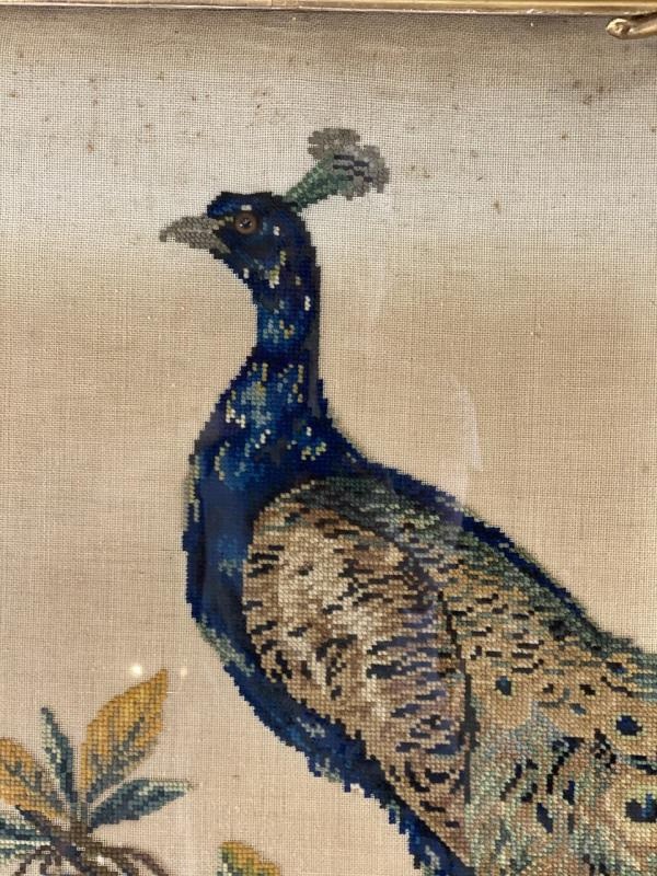 Antique tapestry "Peacock"