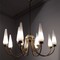 Antique arredoluce chandelier 12 spotlights