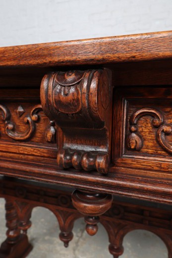 Antique gothic console table