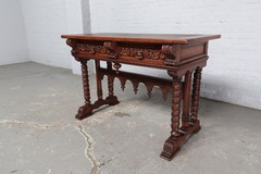 Antique gothic console table Antique gothic console table